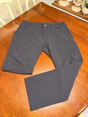 Kuhl Pants Men 36x30 Dark Storm Transcendr SoftShell Zip Pockets Outdoors Hiking